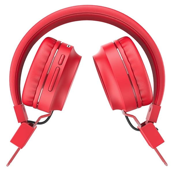 Hoco W25 Promise, Headset, Wireless, Bluetooth, 3.5mm, Red