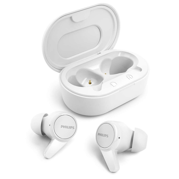 ყურსასმენი Philips TAT1207WT/00, Earphones, Wireless, Bluetooth, IPX4, White