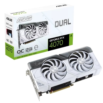 Asus 90YV0IZ4-M0NA00, Gaming RTX4070, 12GB, 192bit, HDMI, DP, White