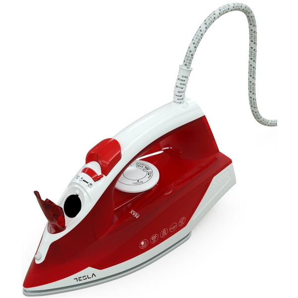 Tesla IR200R, 2200W, 300ML, Steam Iron, Red