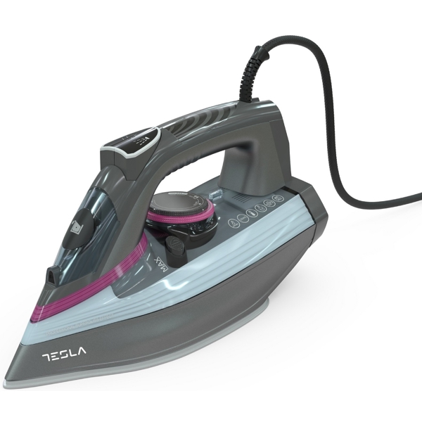 ორთქლის უთო Tesla IR400GP, 3100W, 380ML, Steam Iron, Grey