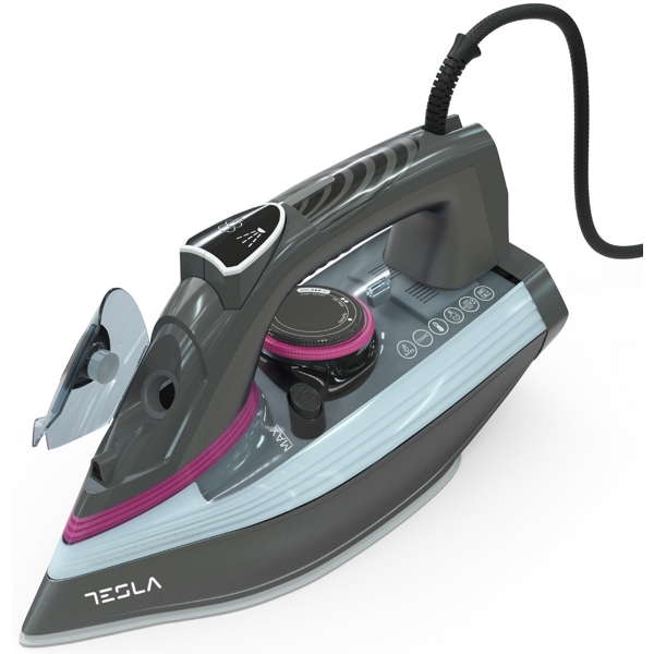 ორთქლის უთო Tesla IR400GP, 3100W, 380ML, Steam Iron, Grey