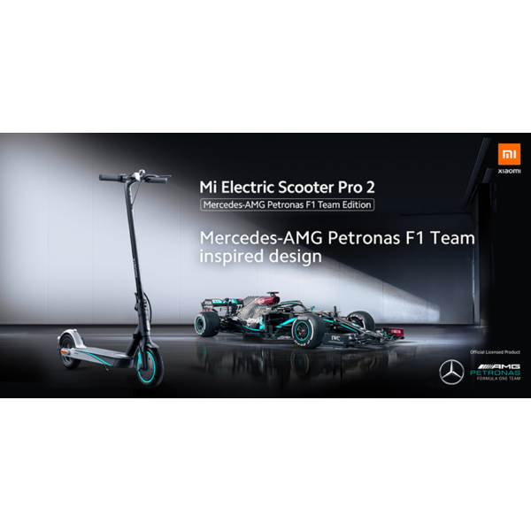 Xiaomi X30371 Mi Pro 2 Mercedes AMG Petronas Formula 1 edition, 600W, Electric Scooter, Black/Gray