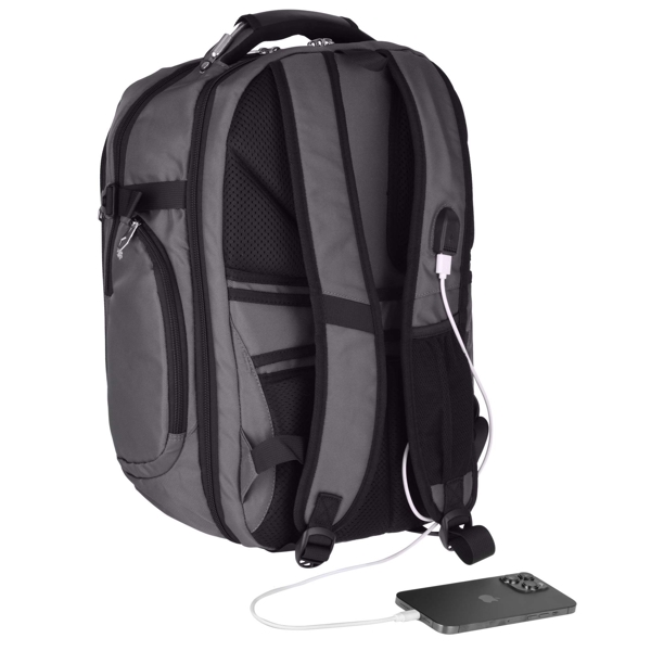 ნოუთბუქის ჩანთა 2E 2E-BPT6416TI Ultimate, 16", Backpack, Dark gray /Titanium