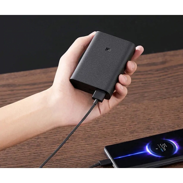 პორტატული დამტენი Xiaomi PB1022ZM Mi Power Bank 3 Ultra Compact BHR4412GL, 10000mAh, Micro-USB, Type-c, USB-A, Black