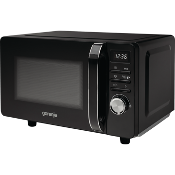 Gorenje MO20S4BC, 700W, 20L, Microwave Oven, Black