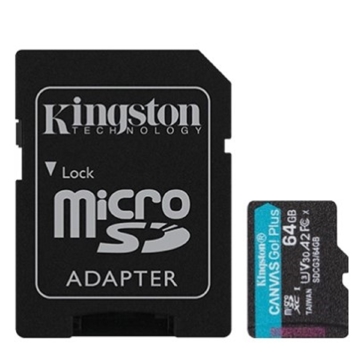 მეხსიერების ბარათი Kingston SDCG3/64GB, 64GB, MicroSDXC, C10, UHS-I, U3, Black