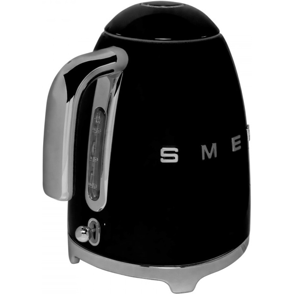 ელექტრო ჩაიდანი Smeg KLF03BLEU, 2400W, 1.7L, Electric Kettle, Black