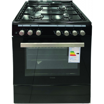 გაზქურა Graetz FS6GAS4EBM, 4 Gas, Oven, Black