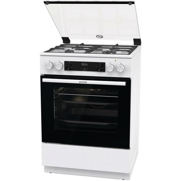 გაზქურა Gorenje GK6C4WF, 4 Gas, Oven, White