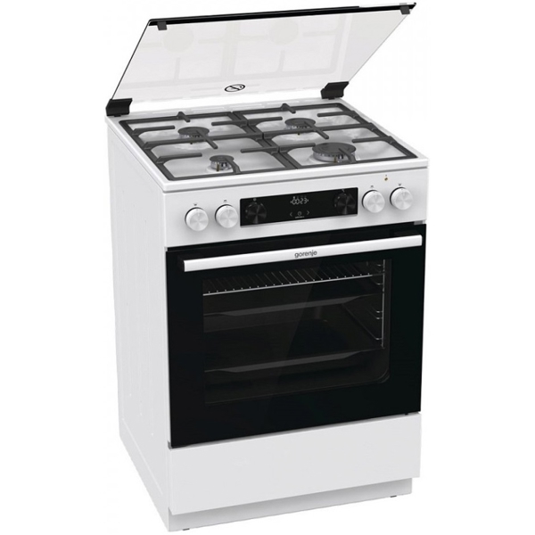 გაზქურა Gorenje GK6C4WF, 4 Gas, Oven, White