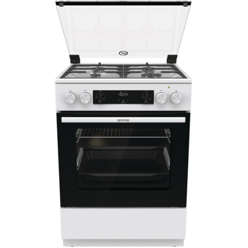 Gorenje GKS6C70WF, 4 Gas, Oven, White