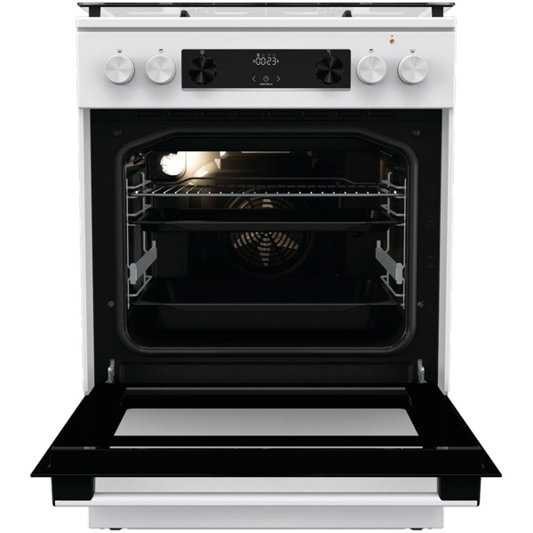 Gorenje GKS6C70WF, 4 Gas, Oven, White