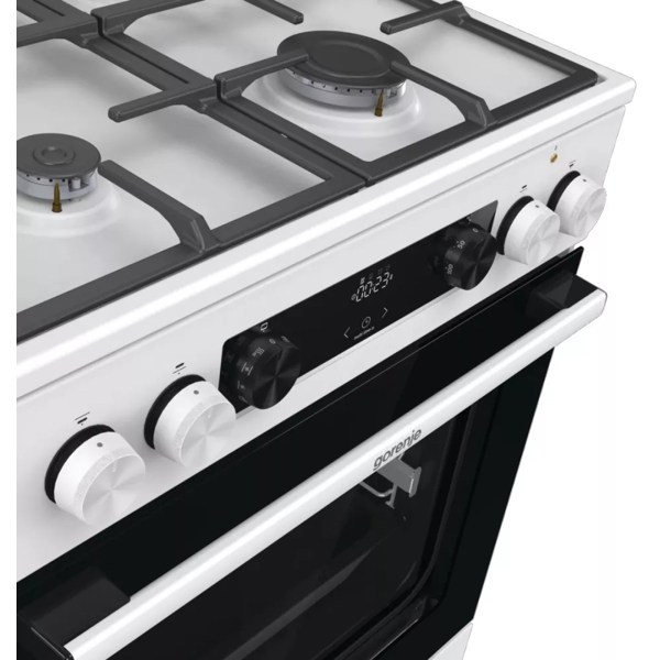 Gorenje GKS6C70WF, 4 Gas, Oven, White