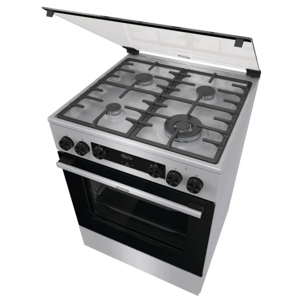 გაზქურა Gorenje GK6C62XA, 4 Gas, Gas Cooker, Stainless Steel