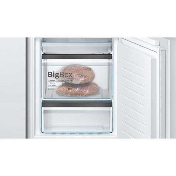 ჩასაშენებელი მაცივარი Bosch KIN86HDF0, 188L, F, No Frost,  Built-in Refrigerator, White