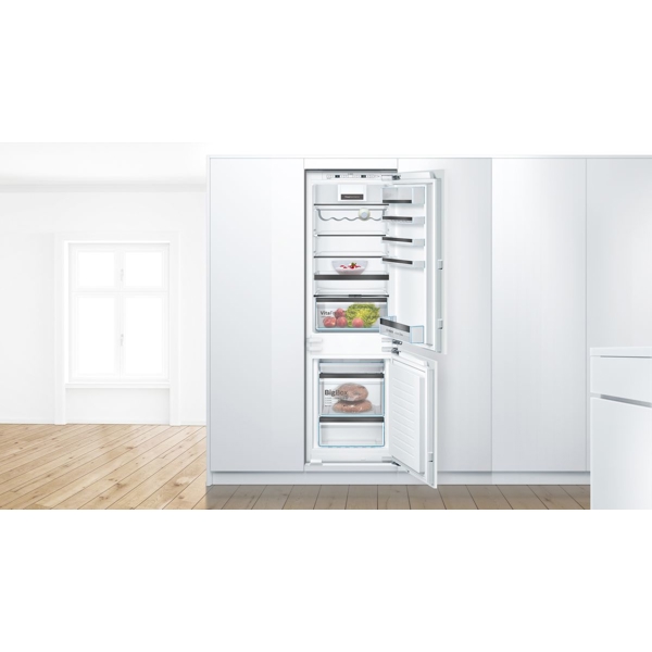 ჩასაშენებელი მაცივარი Bosch KIN86HDF0, 188L, F, No Frost,  Built-in Refrigerator, White