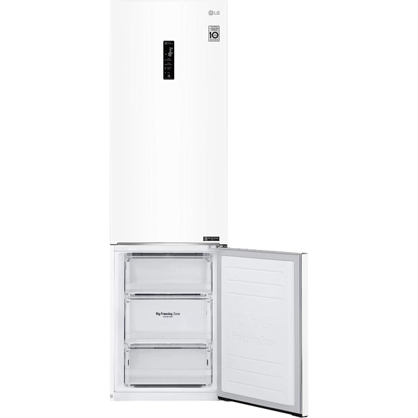 მაცივარი LG GBB62SWHMN, 384L, A++, No Frost, Refrigerator, White