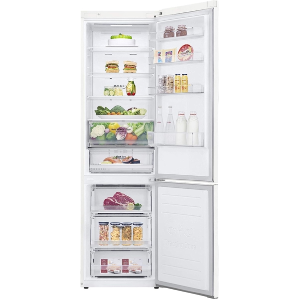 მაცივარი LG GBB62SWHMN, 384L, A++, No Frost, Refrigerator, White