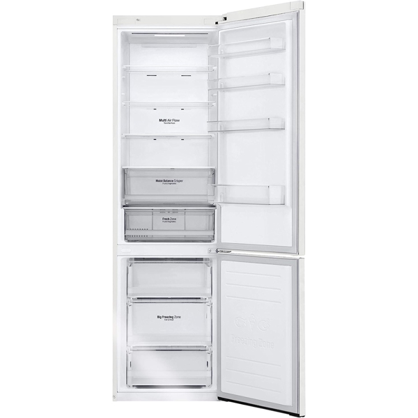 მაცივარი LG GBB62SWHMN, 384L, A++, No Frost, Refrigerator, White