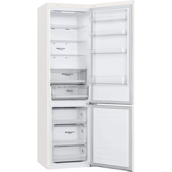 მაცივარი LG GBB62SWHMN, 384L, A++, No Frost, Refrigerator, White