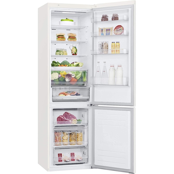 მაცივარი LG GBB62SWHMN, 384L, A++, No Frost, Refrigerator, White