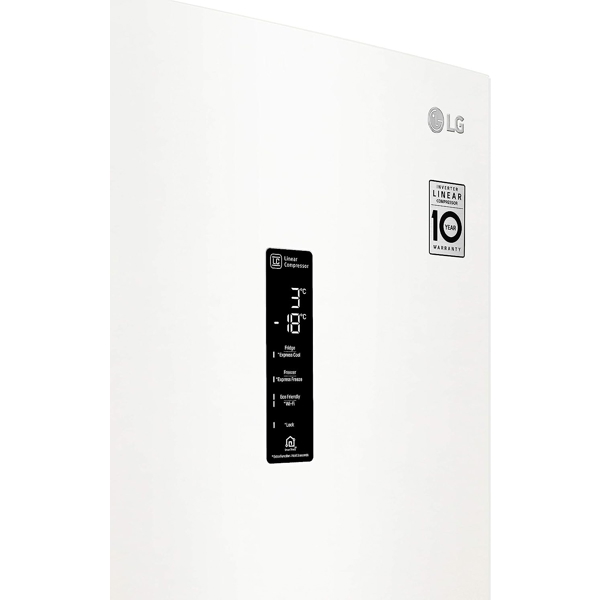 მაცივარი LG GBB62SWHMN, 384L, A++, No Frost, Refrigerator, White