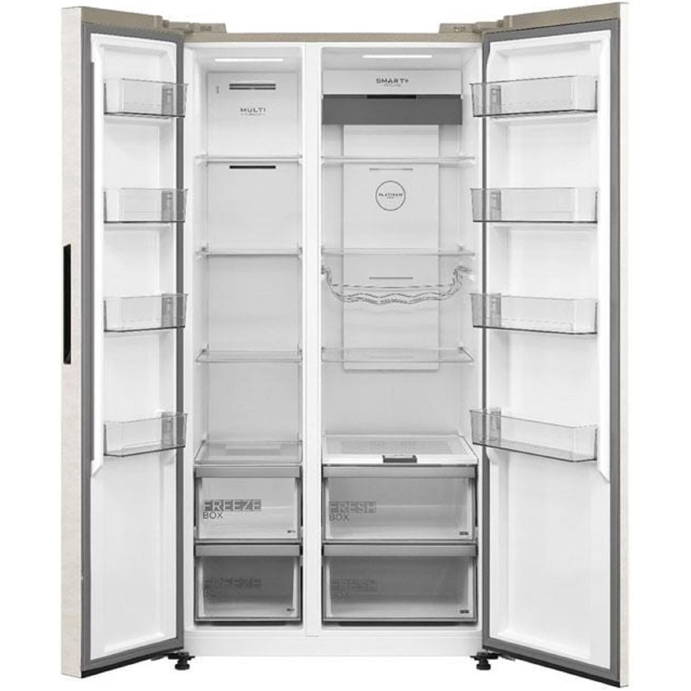 Midea MDRS791MIE33, 604L, A++, No Frost, Refrigerator, Beige