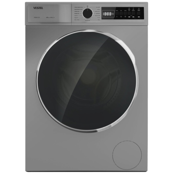 Vestel WDB8B14T2DS, 8Kg, A, 1400Rpm, 77Db, Washer & Dryer Machine, Silver