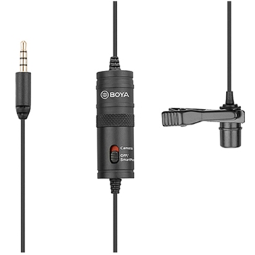 მიკროფონი Boya BY-M1, Lavalier Microphone, 3.5mm, Black