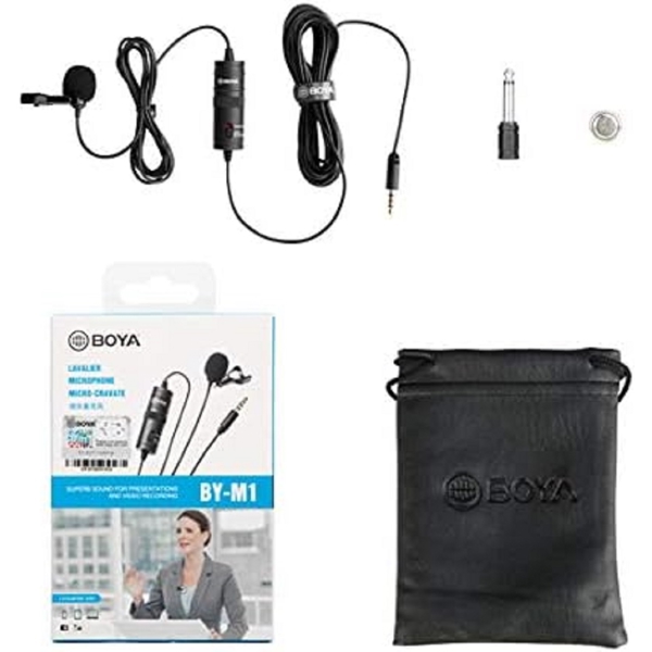 Boya BY-M1, Microphone, 3.5mm, Black