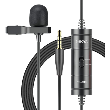 Boya BY-M1S, Microphone, 3.5mm, Black