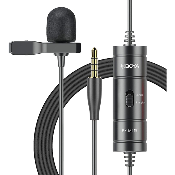 Boya BY-M1S, Microphone, 3.5mm, Black