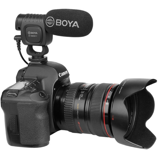 Boya BY-BM3011, Camera Microphone, 3.5mm, Black