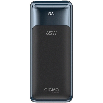 Sigma SI30A5QLX X-power, 30000mAh , Type-C, USB-А, Power Bank, Blue