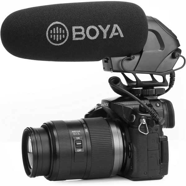 Boya BY-BM3030, Camera Microphone, 3.5mm, Black