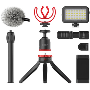 მიკროფონის კომპლექტი Boya BY-VG350, Microphone Set, 3.5 mm, TRS, TRRS, Black