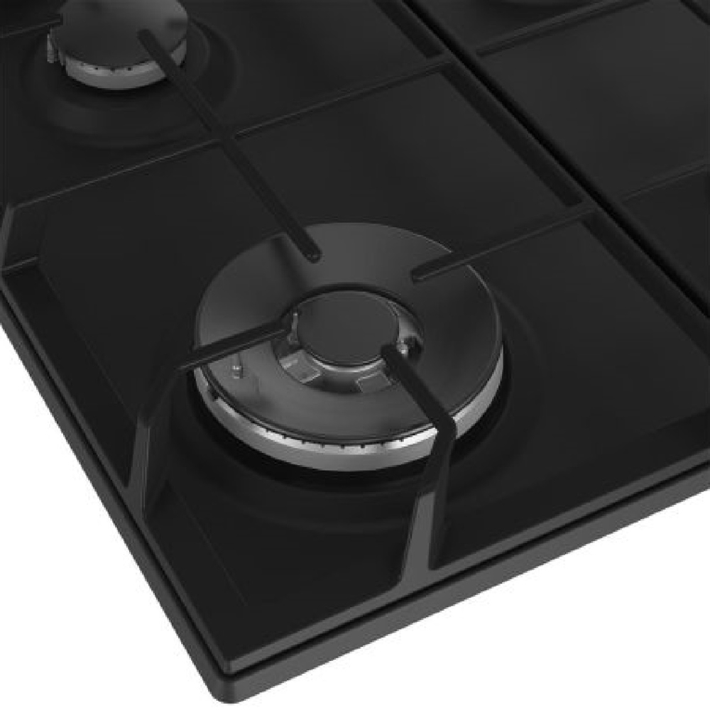 ჩასაშენებელი გაზის ქურის ზედაპირი Beko HIBW 64125 SB b100, Built-in Gas Cooktop, Black
