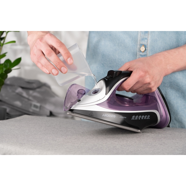 Ardesto IR-B2234, 2400W, 350ML, Steam Iron, Purple