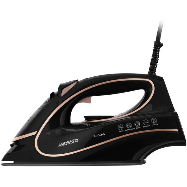 Ardesto IR-B2235, 2400W, 450ML, Steam Iron, Black