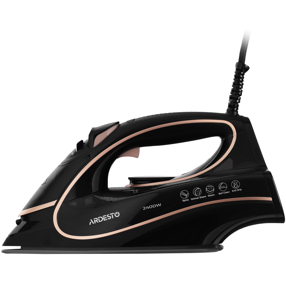 Ardesto IR-B2235, 2400W, 0.45L, Steam Iron, Black