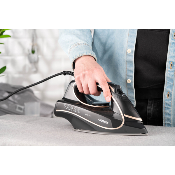 Ardesto IR-B2235, 2400W, 450ML, Steam Iron, Black