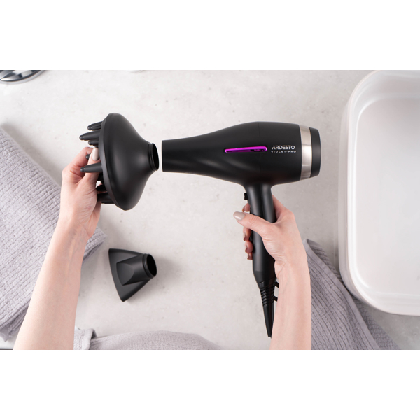 თმის საშრობი Ardesto HD-Y223PRO, 2200W, Hair Dryer, Black