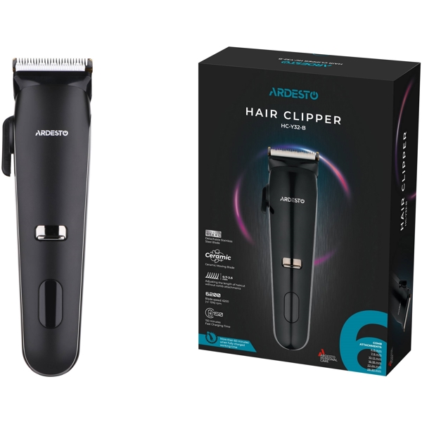 თმის საკრეჭი Ardesto HC-Y32-B, Hair Trimmer, Black