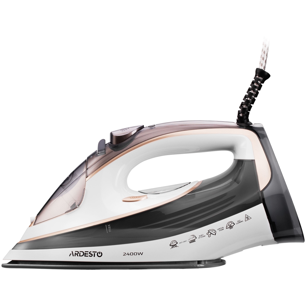 Ardesto IR-B2245-E, 2400W, 0.4L, Steam Iron, White/Gray