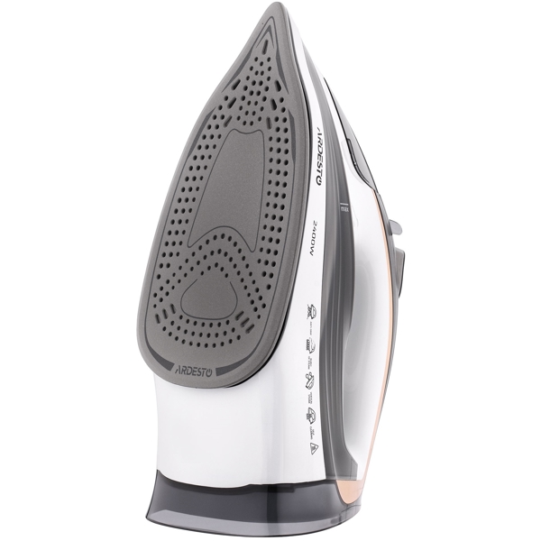 ორთქლის უთო Ardesto IR-B2245-E, 2400W, 400ML, Steam Iron, White/Gray