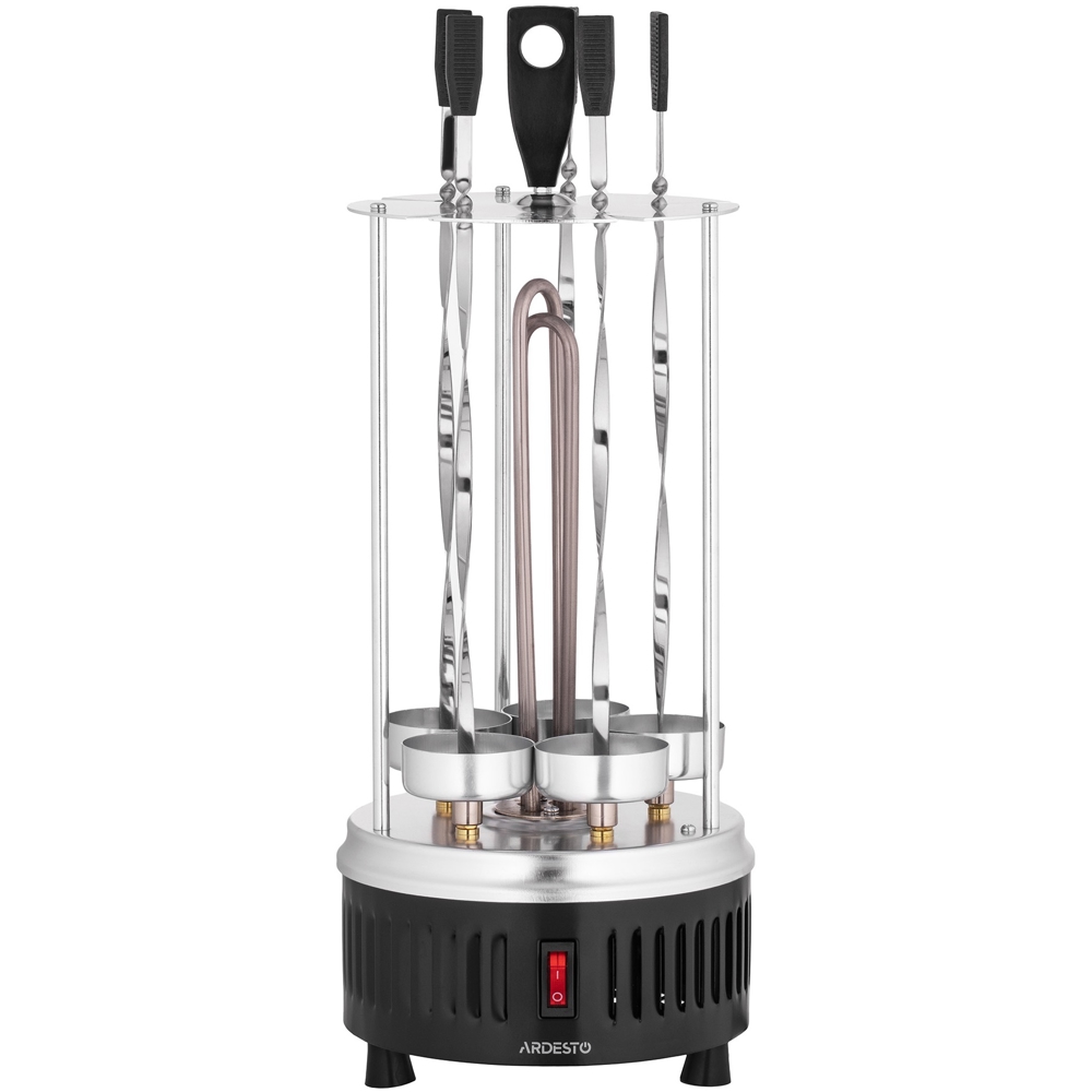 ელექტრო სამწვადე Ardesto VEG-HY1000, 900W, Barbecue Grill, Silver