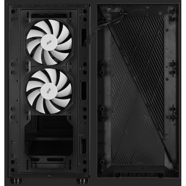 2E 2E-G205A, Computer Case, ATX, Micro-ATX, Mini-ITX, 2xUSB, Type-C, Black
