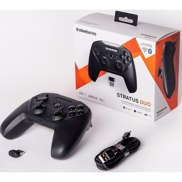 ჯოისტიკი SteelSeries 69075_SS Stratus, Controller, Wireless, USB, BT, Black