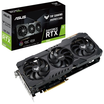 Asus TUF-RTX3060-O12G-V2-GAMING, Gaming GeForce RTX3060, 12GB, 192bit, HDMI, DP, Black